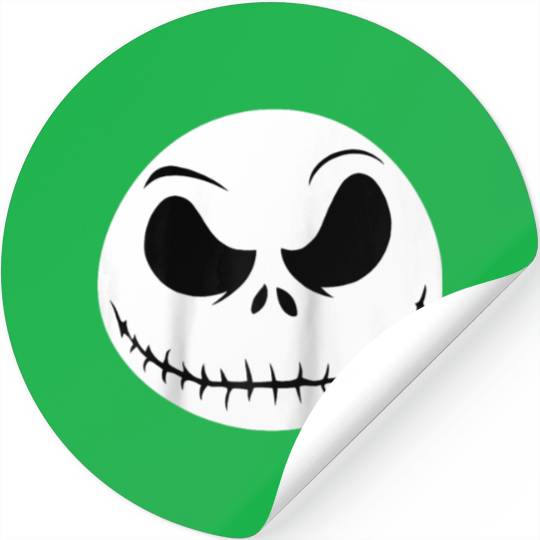 Disney The Nightmare Before Christmas Jack Big Face Raglan Baseball Tee Stickers