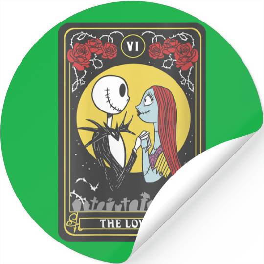 Disneyss The Nightmare Before Christmas Jack Sally Lovers Stickers