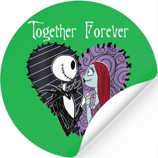 Disneyss The Nightmare Before Christmas Jack Sally Together Stickers