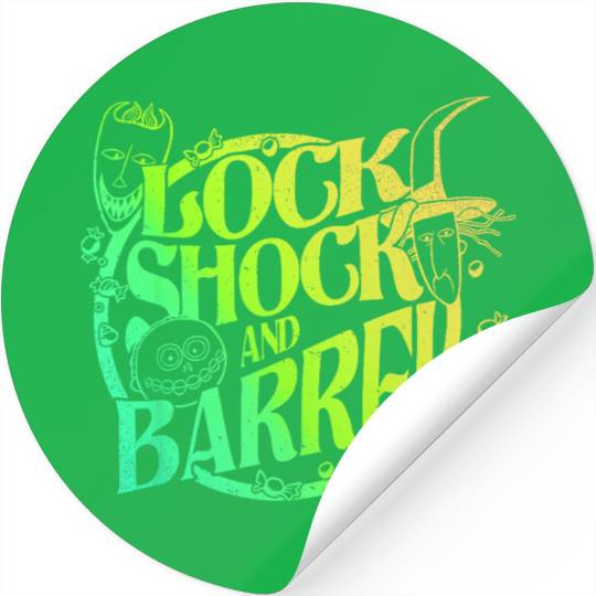 Disneyss The Nightmare Before Christmas Lock Shock Barrel V2 Stickers