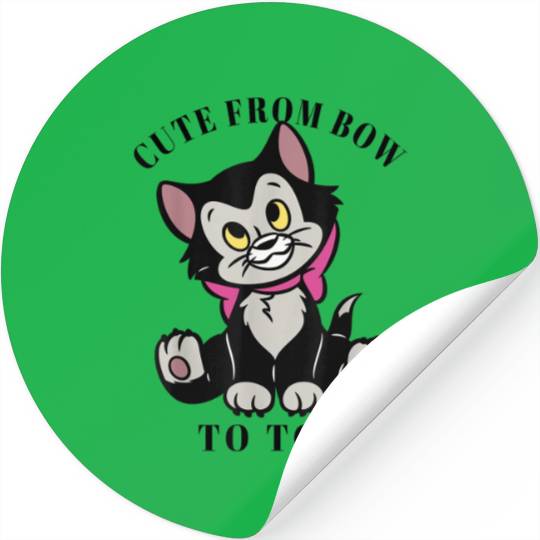 Disney Pinocchio Figaro Cute From Bow To Toe Stickers