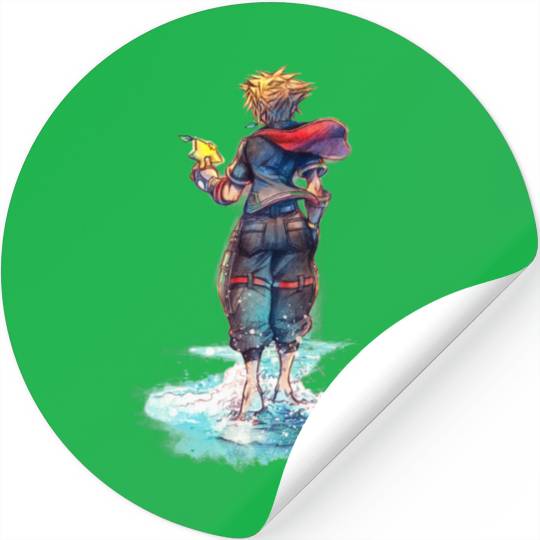Disney Kingdom Hearts Sora Keyblade Hero Faded Starfish Stickers