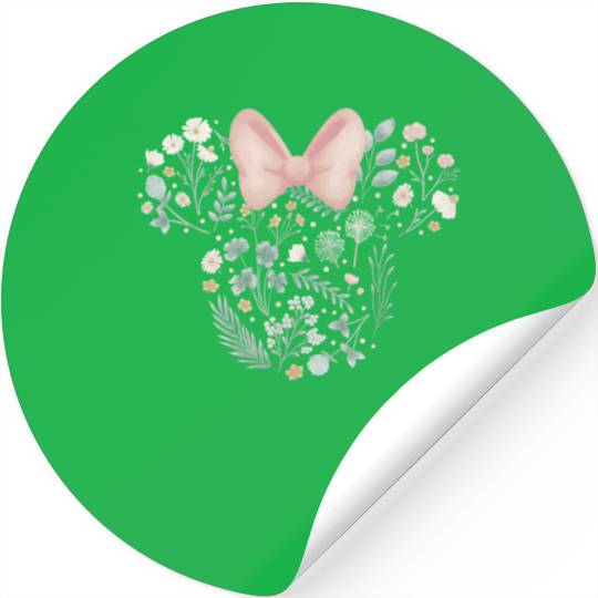 Disney Minnie Mouse Icon Spring Flowers Stickers
