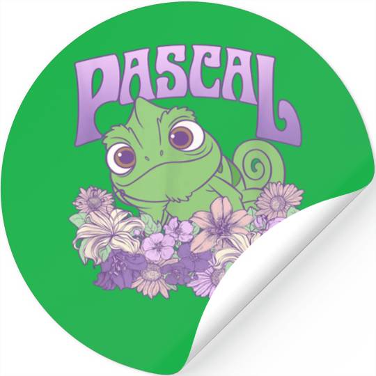 Disney Tangled Cute Pascal Floral Pastel Big Che Stickers