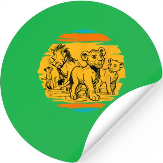 Disney Lion King Live Action Simba Nala Timon Pu Stickers