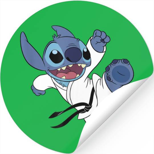 Disneyss Lilo Stitch High Kick Karate Uniform Stitch Stickers