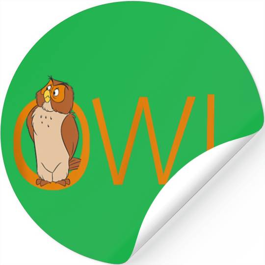 Disneyss Winnie The Pooh Owl Classic Lettering Stickers