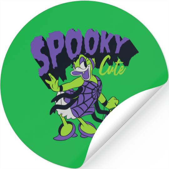 Disney Daisy Duck Halloween Spider Web Costume Spooky Cute Stickers