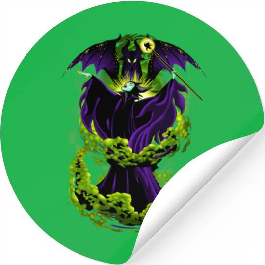 Disney Villains Maleficent Dragon Transformation Stickers