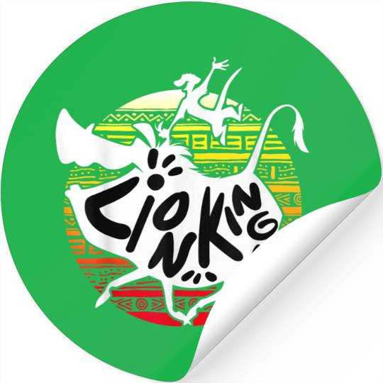 Disneyss Lion King Timon Pumbaa Pattern Silhouette Stickers