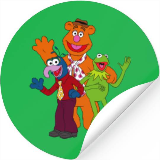 Disneyss Muppets Trio Kermit Gonzo Fozzie Bear Stickers