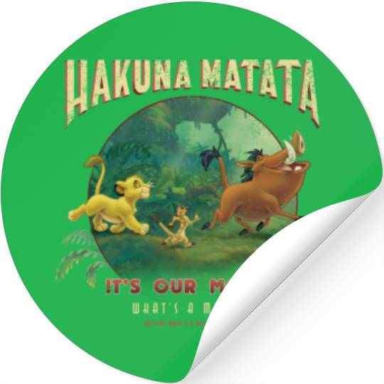 Disneyss Lion King Hakuna Matata Motto Simba Timon Pumbaa Stickers