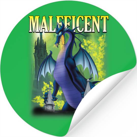 Disneyss Villains Sleeping Beauty Maleficent Dragon Firessss Stickers
