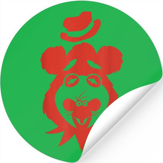Disneyss The Muppets Fozzie Bear Rizzo The Rat Silhouette Logo Stickers