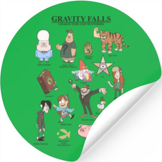 Disneyss Gravity Falls Character And Mysteries Textbook Stickers