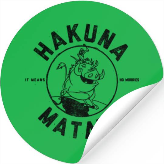 Disneyss Lion King Timon Pumbaa Hakuna Mata Tee Stickers