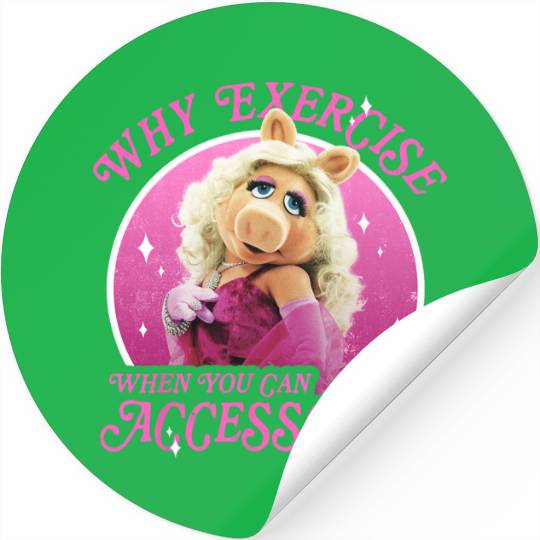 Disney The Muppets Miss Piggy Why Exercise Accessorize Stickers
