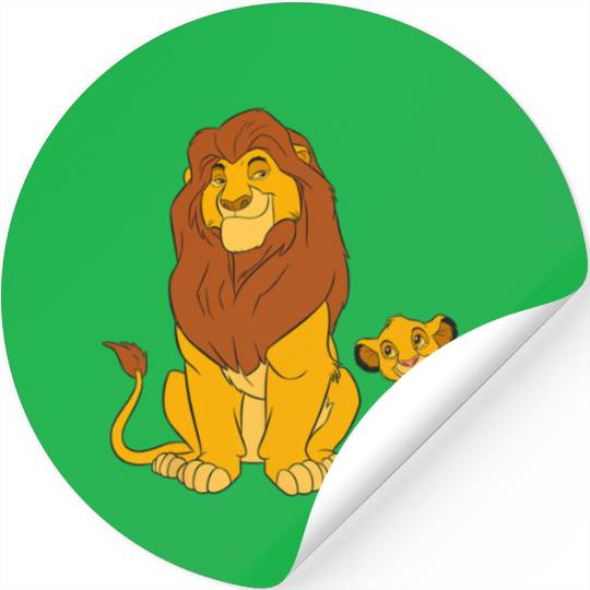 Disney The Lion King Young Simba and Mufasa Stickers