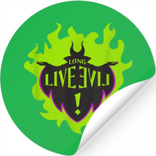 Disney Descendants Maleficent Long Live Evil TSh Stickers
