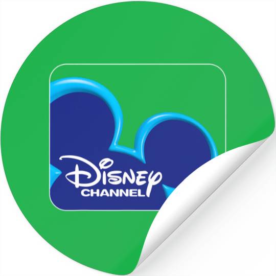 Disney Channel  Mickey Mouse Blue Retro 2000s Logo Stickers