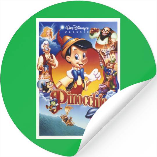 Disney Pinocchio Movie Poster Group Shot Stickers