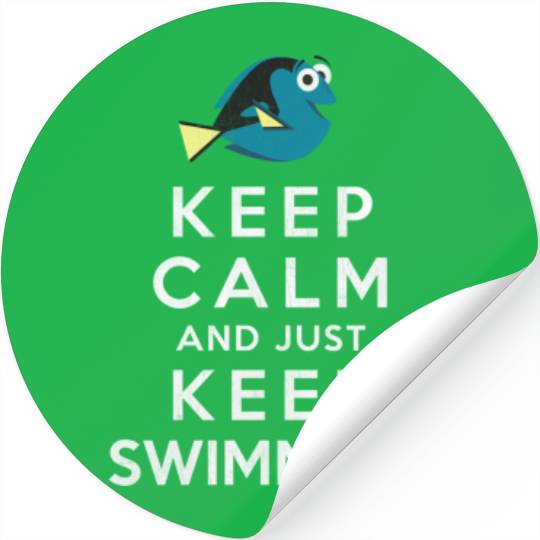Disneyss Pixars Finding Dory Keep Calm And Just Keep Swimming Stickers
