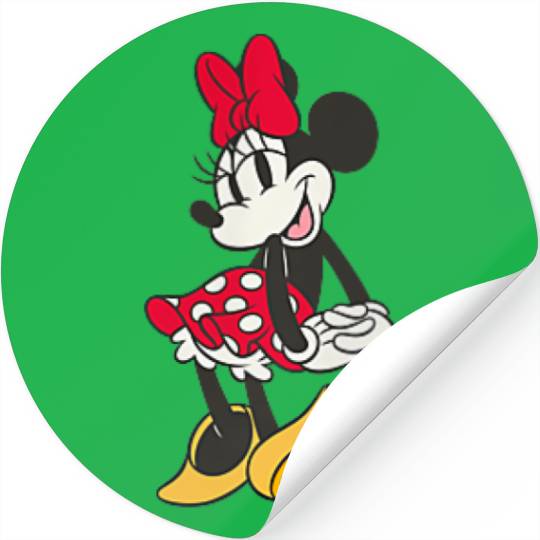 Disney Minnie Mouse Sassy Pose Small Pocket Logo Stickers
