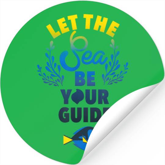 Disneyss Pixars Finding Dory Let The Sea Be Your Guide Logo Stickers