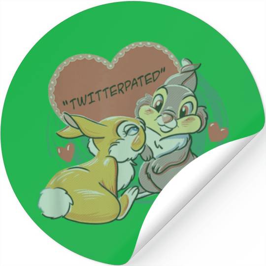 Disney Bambi Thumper Miss Bunny Valentines Day Stickers