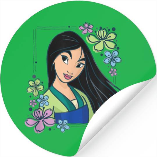 Disney Princess Mulan Flowers Stickers