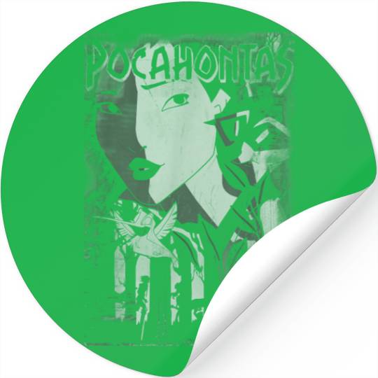 Disney Pocahontas Dark Portrait Poster Stickers