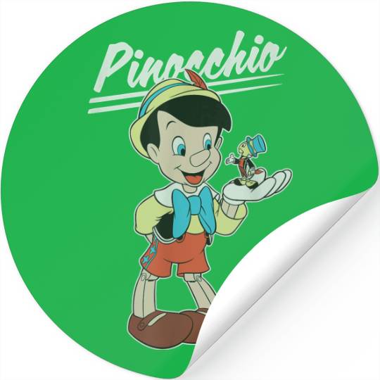 Disneyss Pinocchio And Jiminy Cricket Stickers