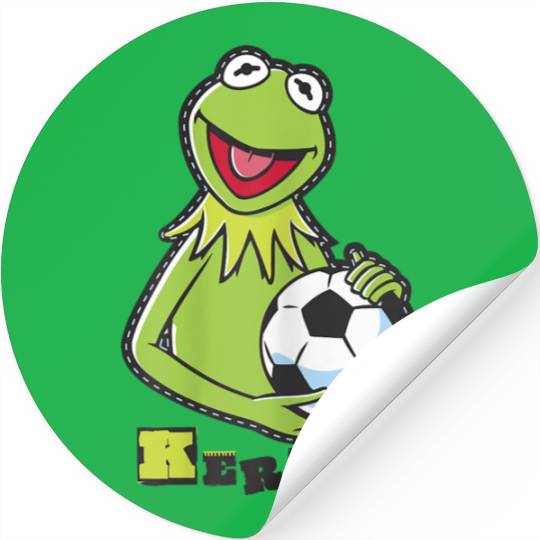 Disneyss The Muppets Kermit Soccer Ball Vintages Stencil Logo Stickers