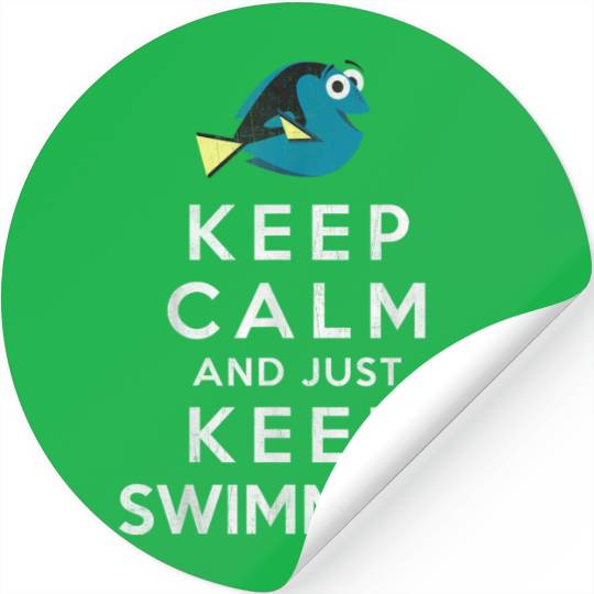 Disneyss Pixars Finding Dory Keep Calm And Just Keep Swimming Stickers