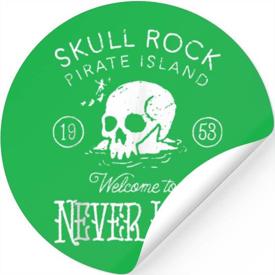 Disneyss Peter Pan Skull Rock Welcome To Never Land Stickers
