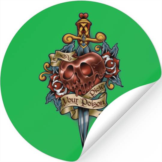 Disney Villains Pick Your Poison Tattoo Style Po Stickers