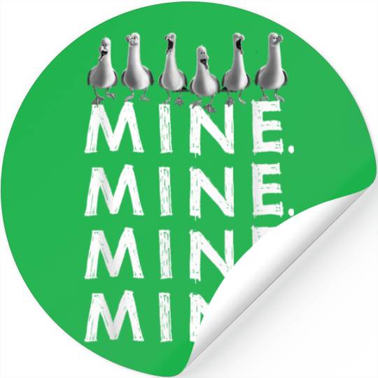 Disney Pixar Finding Nemo Iconic Seagulls Mine Mine Mine Stickers