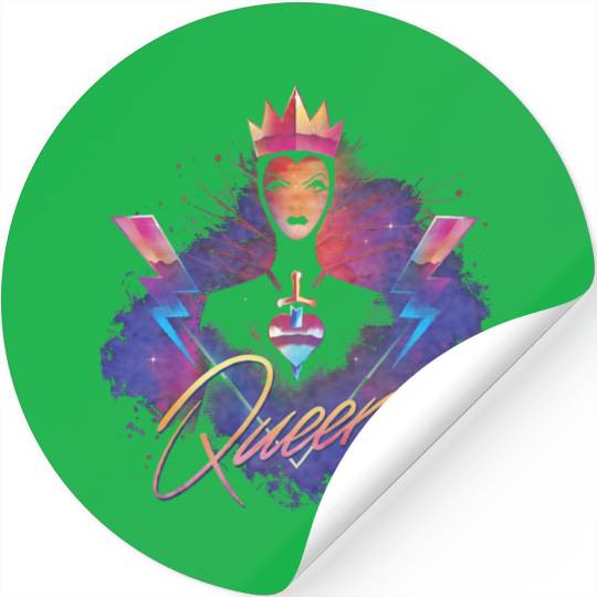 Disneyss Villains Evil Queen Rock Portrait Stickers