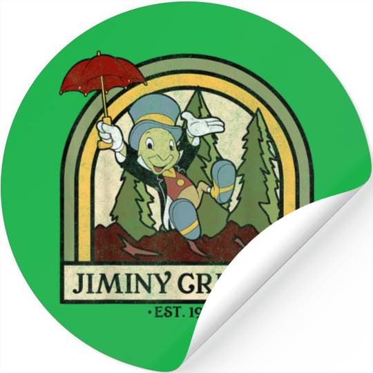 Disneyss Pinocchio Jiminy Cricket Established 1940 Stickers
