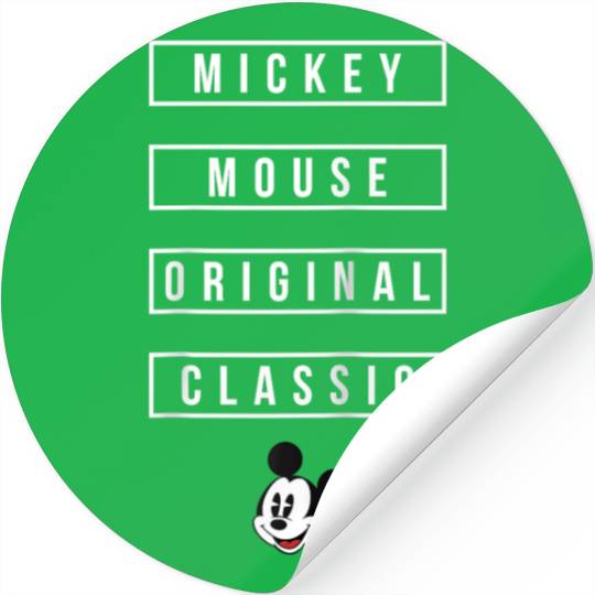 Disney Mickey Mouse Original 90th Anniversary Raglan Baseball Tee Stickers