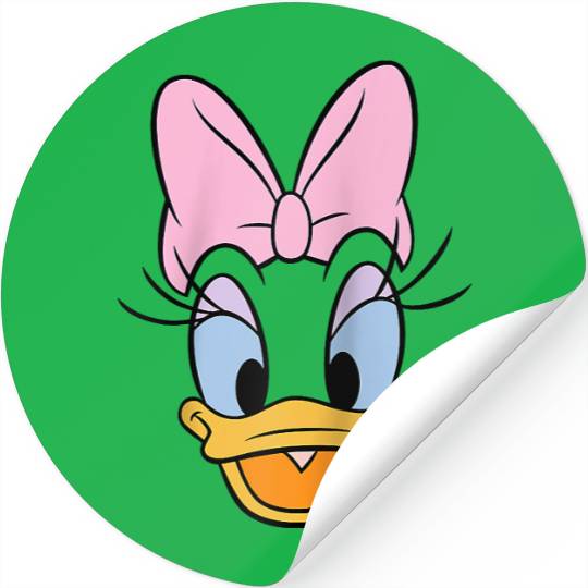 Disney Daisy Duck Big Face Raglan Baseball Tee Stickers