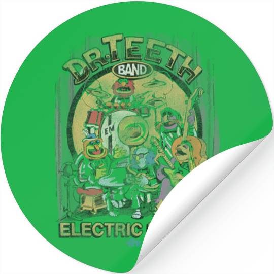 Disney The Muppets Show Dr Teeth Electric Mayhem Distressed Stickers