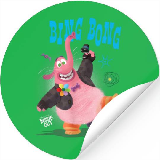 Disney Pixar Inside Out Bing Bong Dancing Portrait Stickers