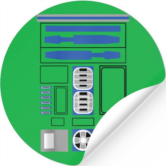 Halloween R2-D2 Costume Disney+ Raglan Baseball Tee Stickers