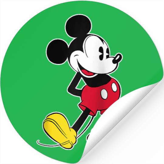 Disney Mickey Mouse Classic Pose Raglan Baseball Tee Stickers