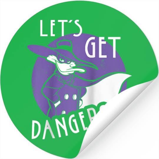 Disney Darkwing Duck Let's Get Dangerous Raglan Baseball Tee Stickers