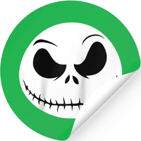 Disney The Nightmare Before Christmas Jack Big Face Raglan Baseball Tee Stickers