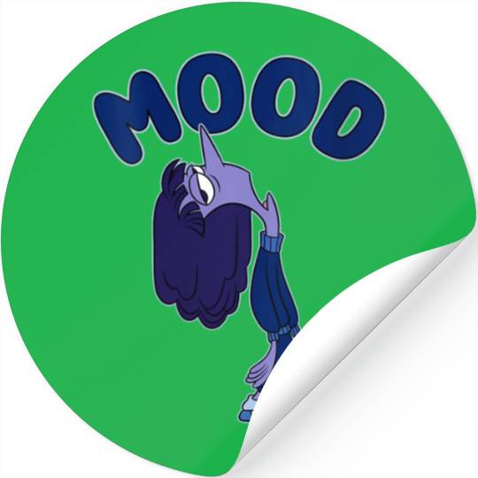 Disney Pixar Inside Out 2 Mood Ennui Bored Shot Stickers