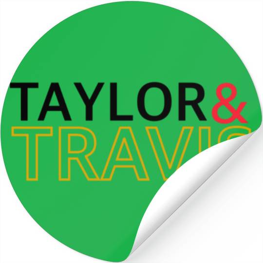 Taylorr Swift And Travis Kelce (5) Stickers
