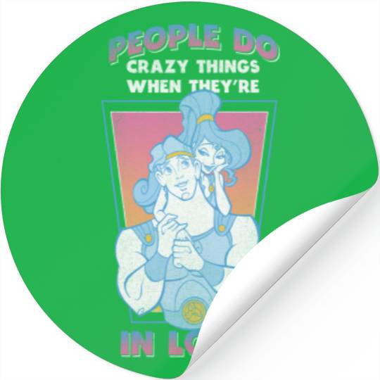 Disneyss Hercules Megara Vintages Love Quote Tee Stickers